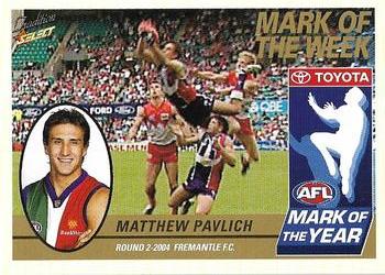 2005 Select Tradition AFL - Mark of the Week #MW2 Matthew Pavlich Front